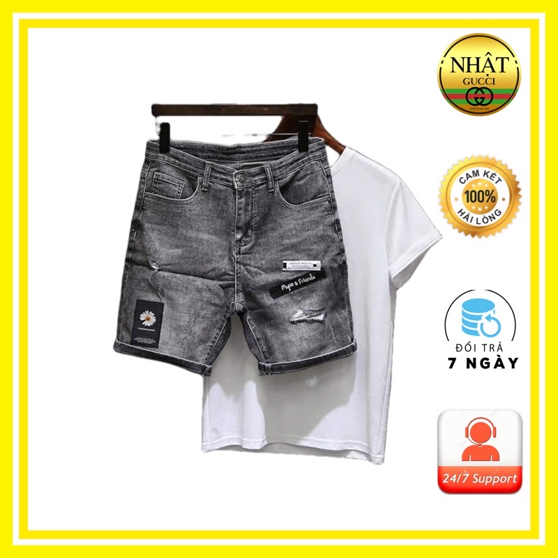quần short jean nam NGS 241 cao cấp