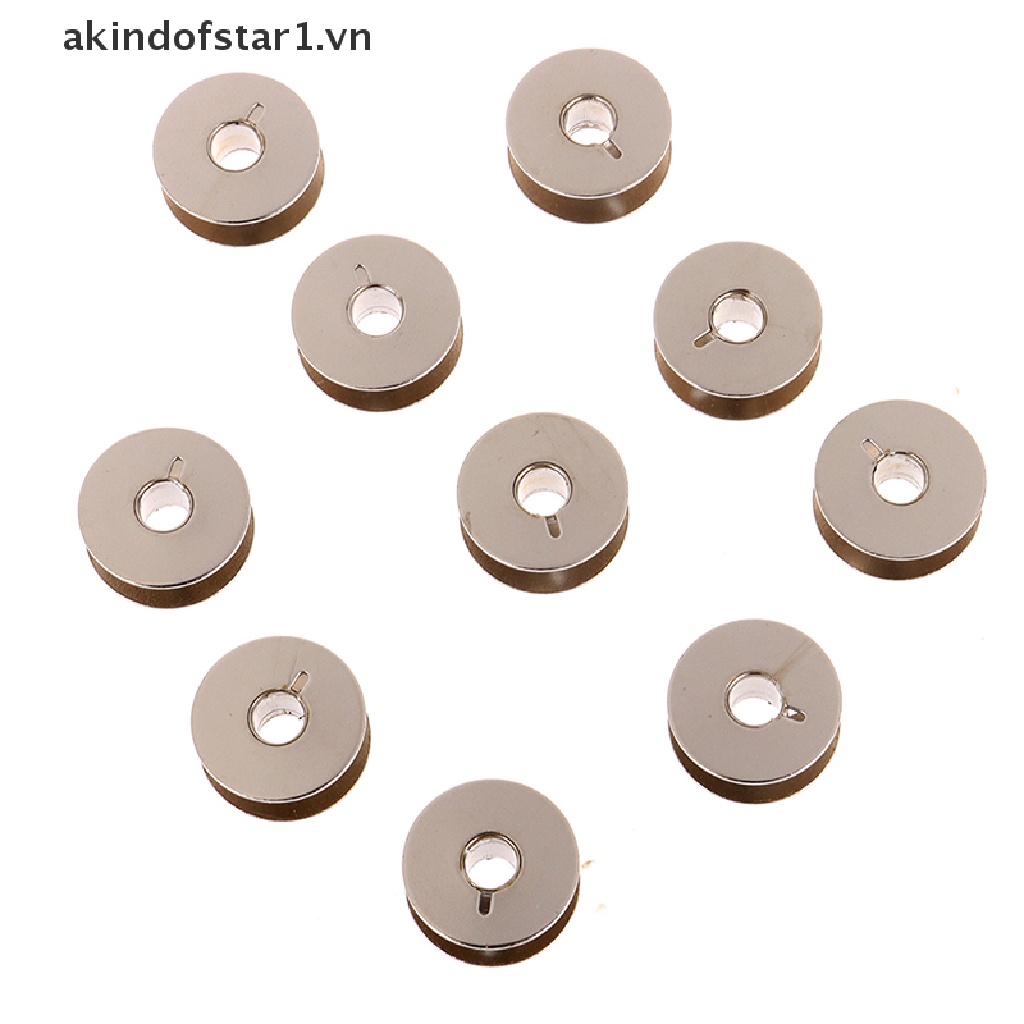 Bộ 10 Lõi Quấn Chỉ Bằng Kim Loại Chuyên Dụng Cho Máy May
