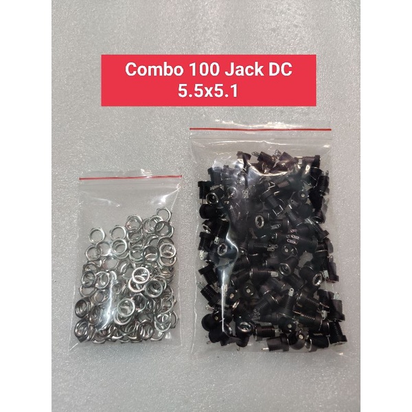 Combo 100 Jack Sạc DC 5.5x2.1