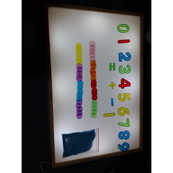 Bộ mica màu cho bé học màu sắc, chơi bàn ánh sáng - Benzkids