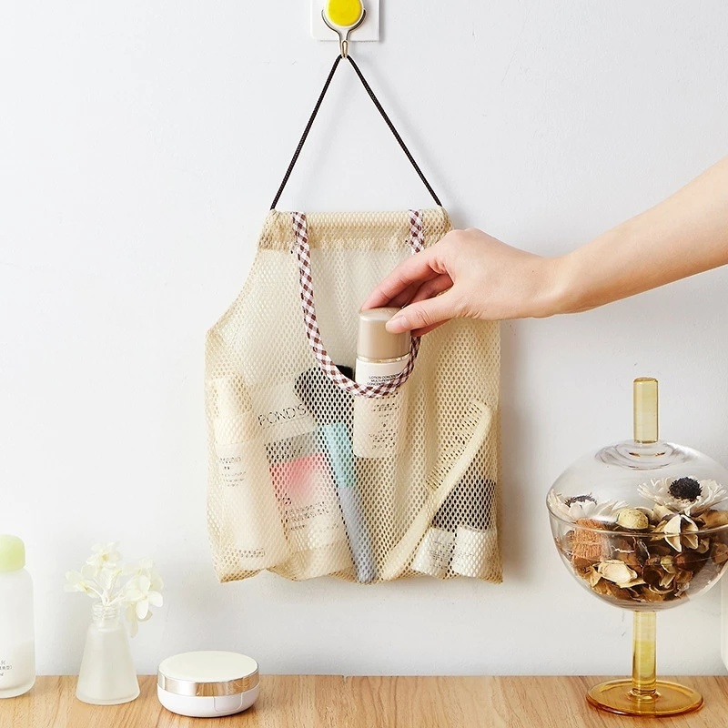 Túi Lưới Đựng Hành Tỏi Rau Củ Dạng Gập Thoáng Khí Có Thể Tái Sử Dụng