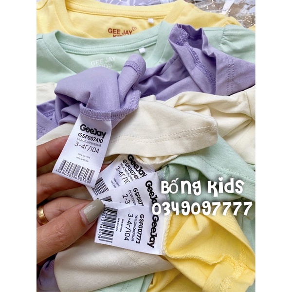 Áo Phông Bé Gái Basic Nhún Vai GÊ