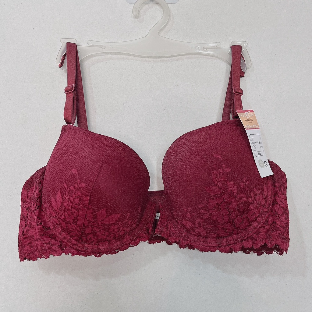Áo ngực nữ ren cài trước nâng ngực Lovely 551 có gọng mút đúc mỏng cúp xéo size 34-36-38-40-42