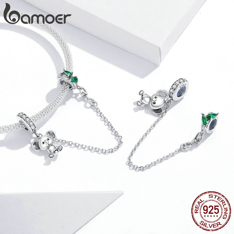 Hạt charm Bamoer có dây xích độc đáo SCC1523