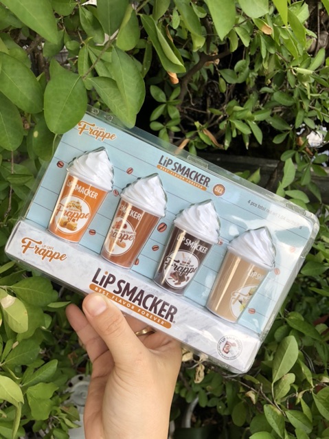 🍧Set 4 son dưỡng Kem Coffee LIP SMACKER Frappe Lip Cafe🍨