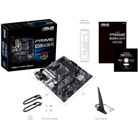 Bo Mạch Chủ Mainboard ASUS PRIME B550M-A WI-FI -Hàng Chính Hãng