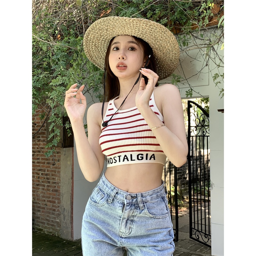 Cocory vn Áo Croptop Thể Thao In Chữ Thời Trang Mùa Hè Có 3 Màu Dành Cho Bé Gái