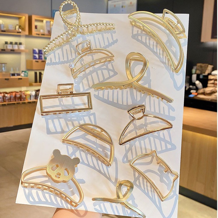 Kẹp tóc kim loại nhiều kiểu dáng xinh xắn cho nữ