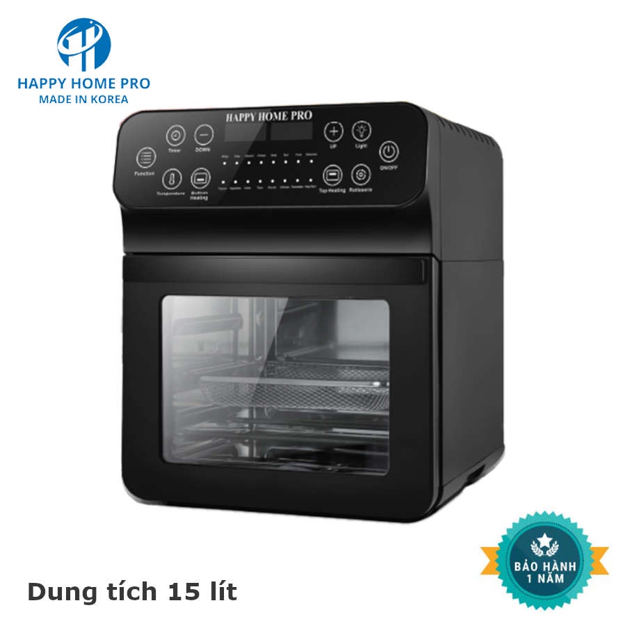 Nồi chiên không dầu điện tử Happy Home Pro Hàn Quốc 21S01 dung tích 15 lít bảo hành 12 tháng