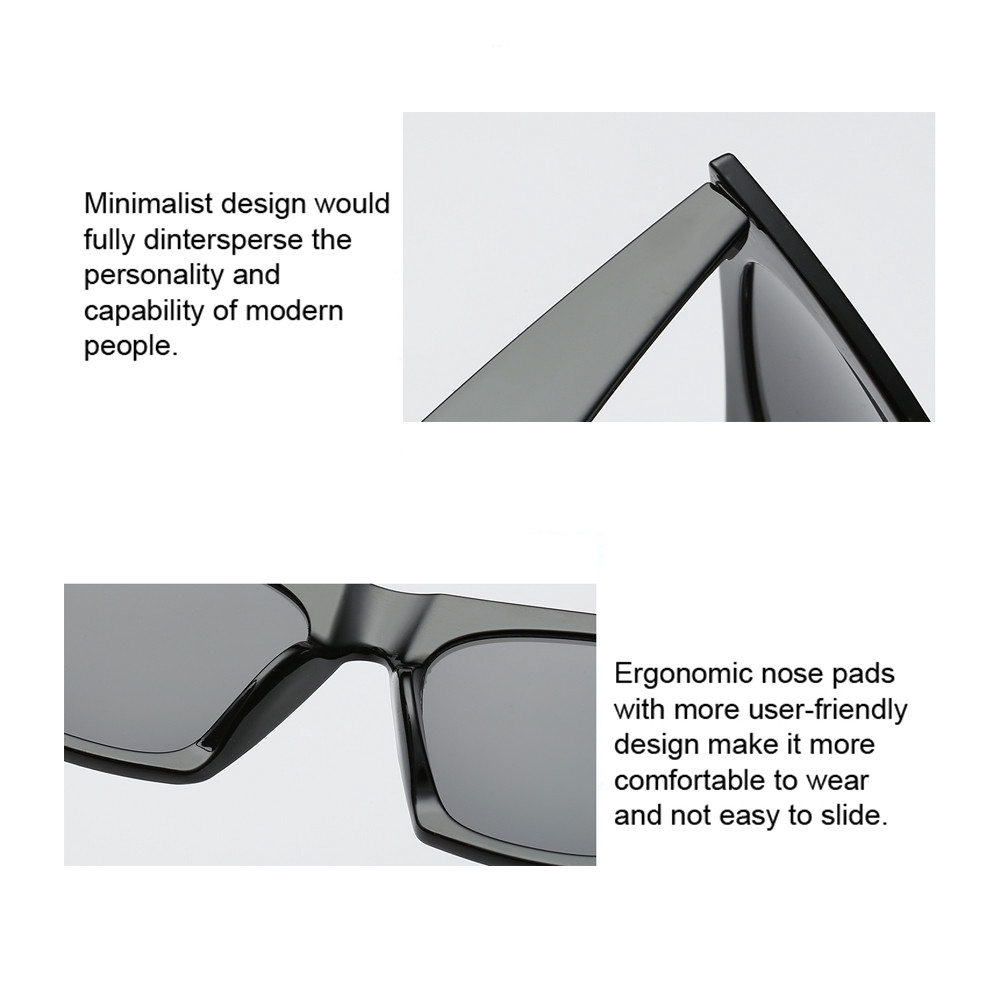 Kính Râm Gọng Vuông Chống Tia Uv400 Thời Trang Cho Nữ