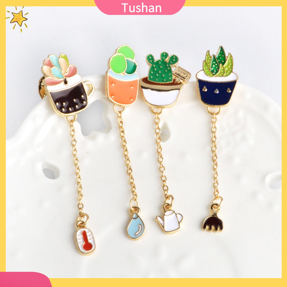 Ghim Cài Áo Hình Chậu Xương Rồng Dễ Thương Cho Nam Nữ