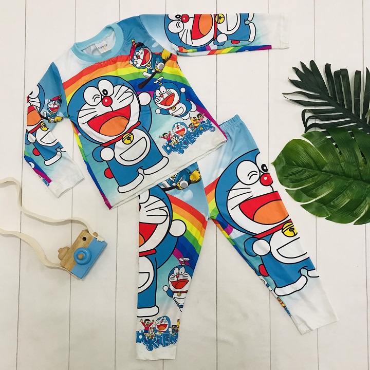 Bộ tay dài Doremon cho bé trai