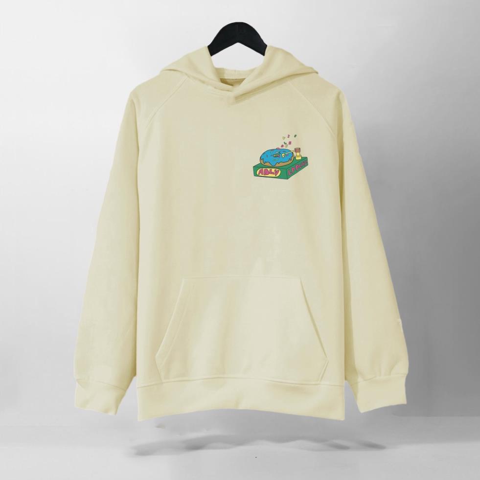 Áo Nỉ HOODIE ADLV 3 màu Be - Đen - Trắng HOT Trend, Form RỘNG CHUẨN Xu Hướng, nỉ bông Cao Cấp Unisex Nam Nữ