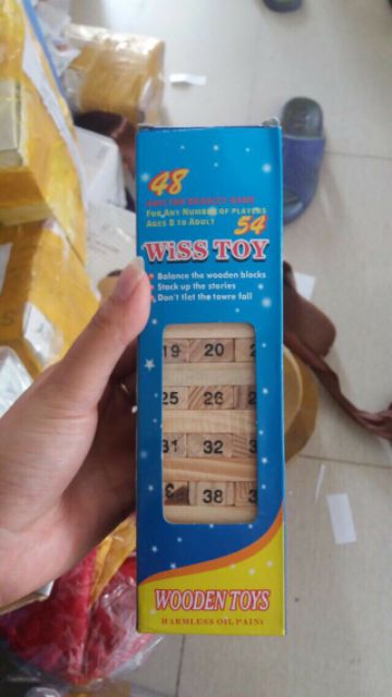 Rút gỗ size lớn 54 thanh cho bé , Đồ chơi rút gỗ loại to giúp phát triển kỹ năng cho bé