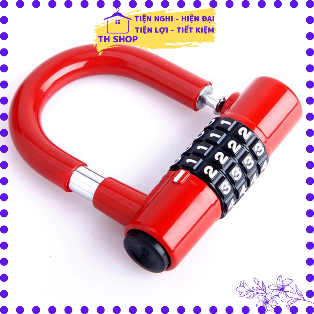 🔥 Ổ khóa chữ U mini 4 mã số bảo đảm an toàn cho tài sản TH Shop