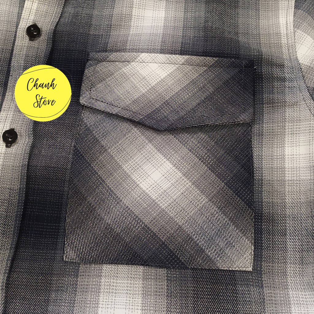 Áo Sơ Mi Flannel Nam Kẻ Caro Cao Cấp Dài Tay - Ảnh Thật | BigBuy360 - bigbuy360.vn