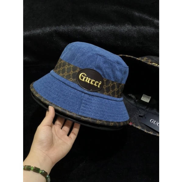 NÓN BUCKET THỜI TRANG VIỀN DA GC