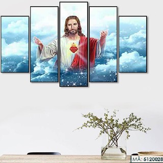 Tranh dán tường Công giáo Chúa Giê-su Jêsus treo tường trang trí nhà cửa phòng khách ngủ ăn cầu thang - 5120028