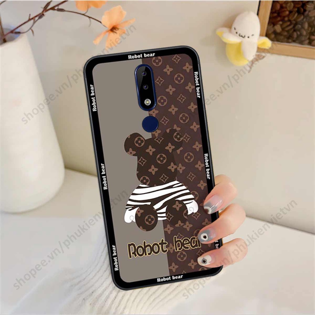 Ốp lưng điện thoại Nokia X5 / X6 gấu robot bear, phi hành gia đẹp, vỏ ốp rẻ đẹp