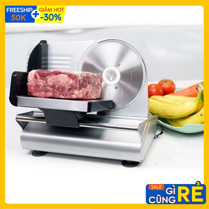 Máy cắt thịt, thái thịt đông lạnh SOKANY bán tự động chỉnh độ dày mỏng 0.5-15mm