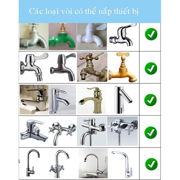 Đầu Vòi Lavabo Lọc Cặn Bẩn Lọc Nước Uống Tăng Áp Lực Nước