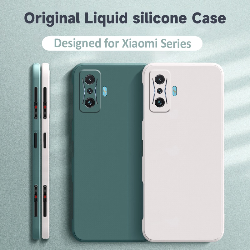 Lenuo Ốp Lưng Điện Thoại Bằng Silicone Màu Trơn Chống Sốc Cho Xiaomi Redmi  K40 Pro Gaming Poco F5 Pro F3 F4 GT