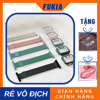 COMBO dây thép Coteetci và ốp liền kính cho Apple Watch đồng Hồ Thông Minh iWatch series 1/2/3/4/5/SE size 38/40/42/44