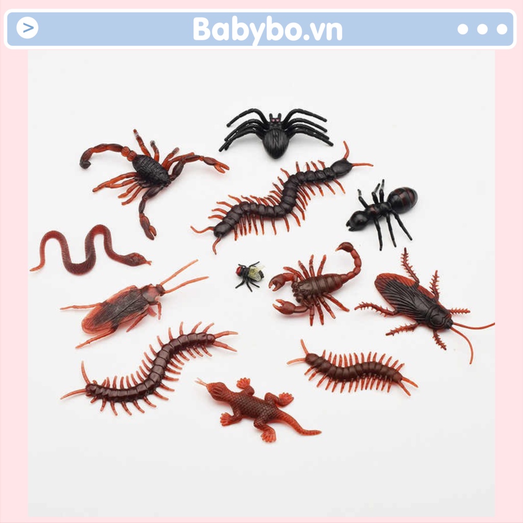 Đồ chơi côn trùng giả hình gián, rết, bọ cạp...nhựa nhìn như thật
