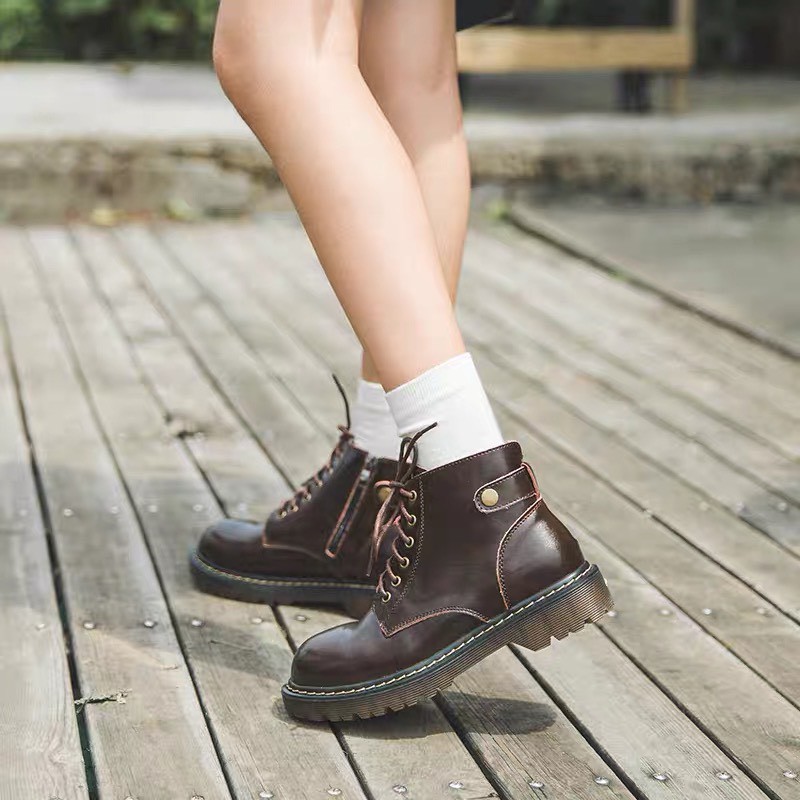 KAI boots - Boots da bò nữ phong cách vintage, retro