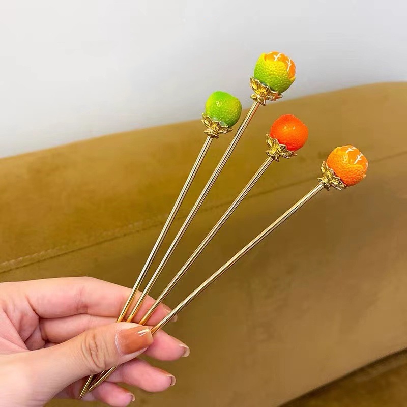 Kẹp Tóc Hình Trái Cam Dễ Thương Ngọt Ngào