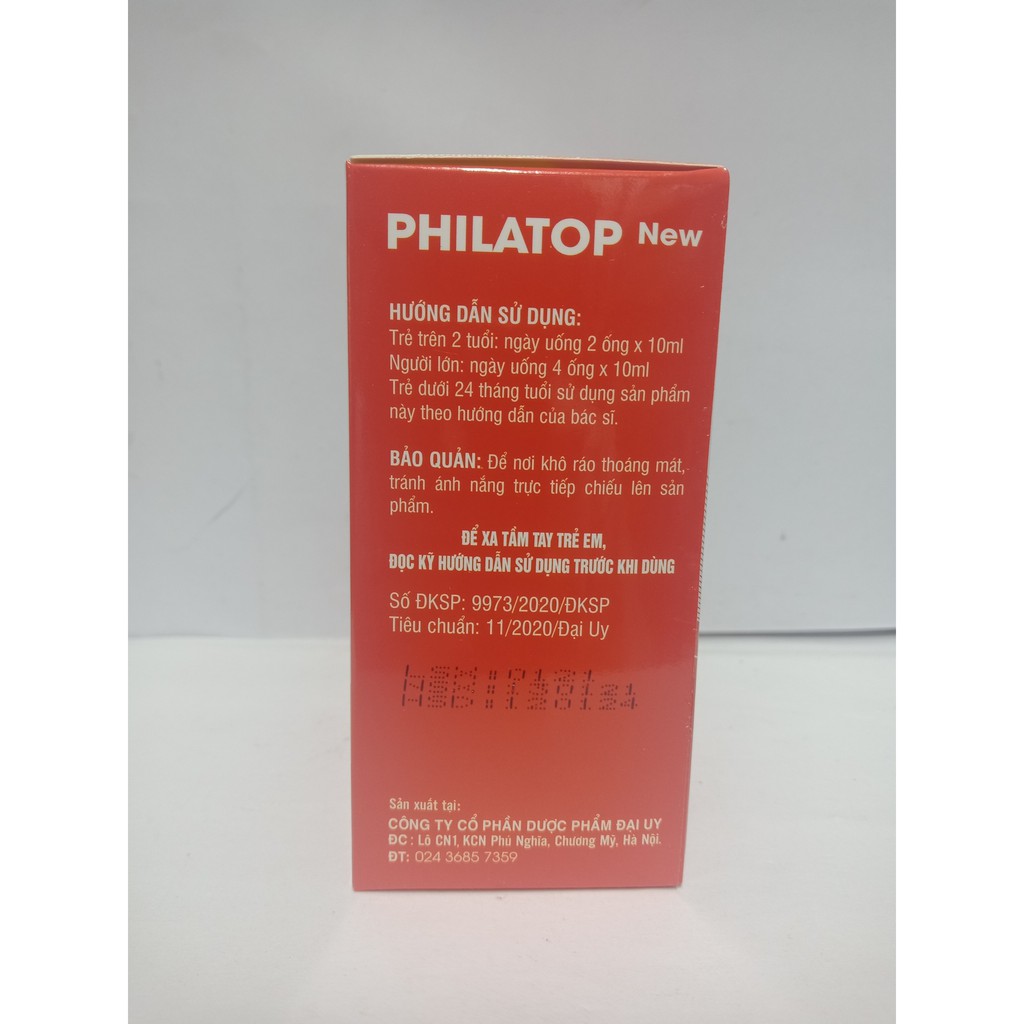 Philatop new ống nhựa dành cho trẻ biếng ăn hộp 20 ống