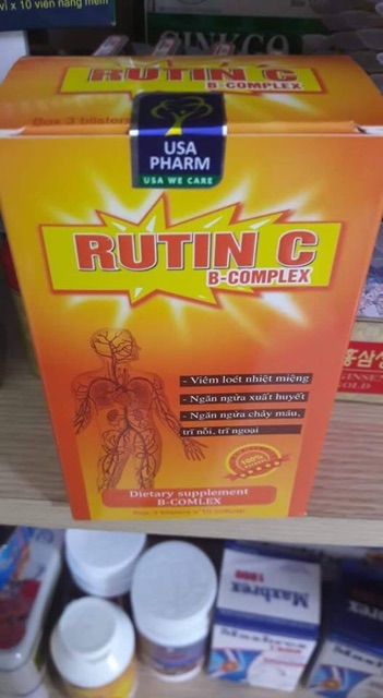 [Bảo Lâm ] - (Nhà Thuốc) Rutin C bền thành mạch, hỗ trợ điều trị trĩ, viêm loét nhiệt miệng