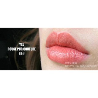 Son ysl màu 36 cam hồng