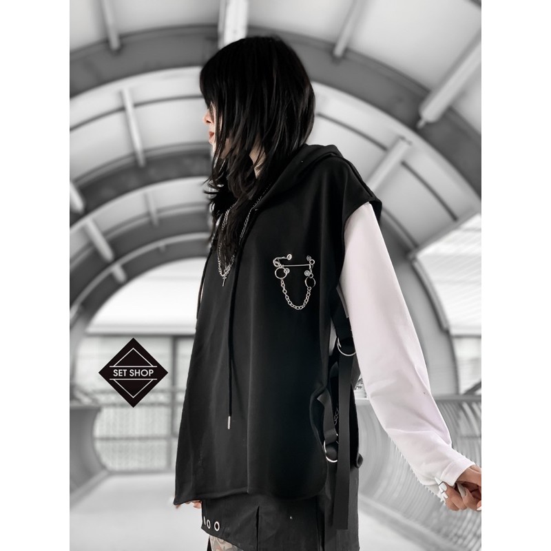 Set hoodie ghile phối sweater full phụ kiện | BigBuy360 - bigbuy360.vn