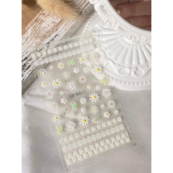 Sticker nổi 6D siêu nét dán móng tay