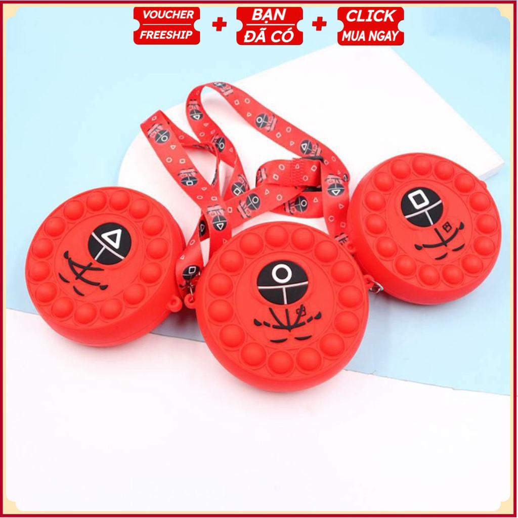 PVN39156 Túi đeo chéo Squit game pop it bong bong thư giãn T2 .