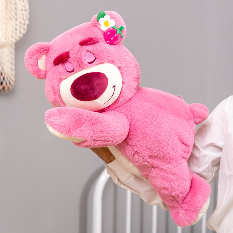 Thành ThậtGấu Bông Lotso Huggin Bear Lông Xù Tai Dâu Nằm Cao Cấp  Búp Bê Nhồi Bông Đồ Chơi Hình Chú Gấu Pooh Disney Đáng Yêu Winnie