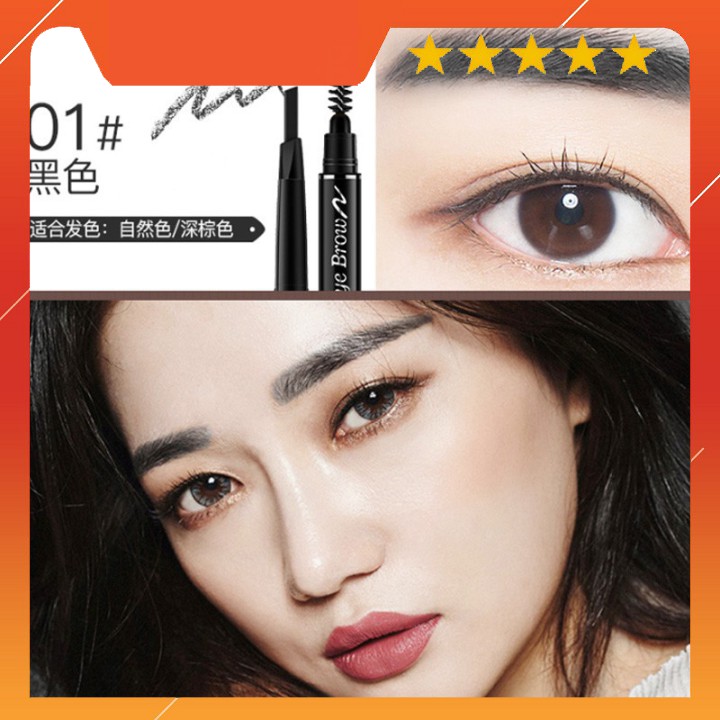Chì kẻ mày double effect Lameila 02 đầu siêu mịn bền màu Xuka Cosmetic | BigBuy360 - bigbuy360.vn
