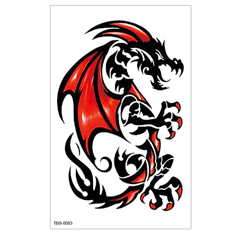 Hình xăm dán tạm thời phong cách hổ rồng nghệ thuật cơ thể cho nam chống thấm nước kéo dài 7-15 ngày