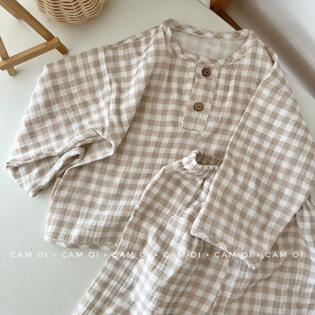 Bộ tay dài muslin