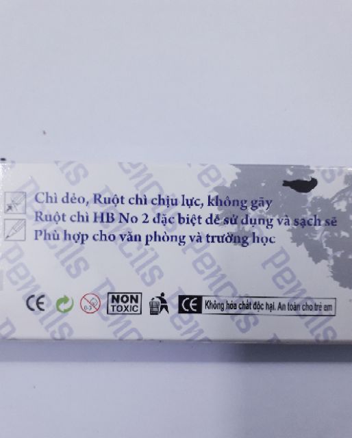 12 Cây chì tẩy chì đen không độc hại aaa