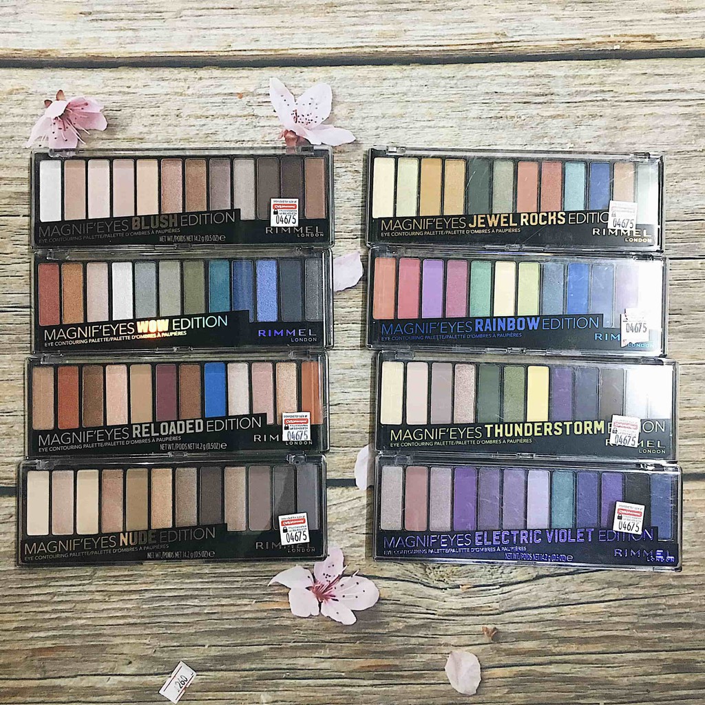 Bảng Phấn Mắt 12 Màu Nổi Đình Đám Rimmel Magnif’eyes Eyeshadow Palette