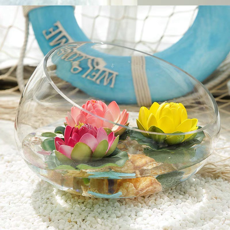 Hoa giả - Hoa sen thả nươc size 10 cm