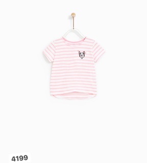 Áo phông kẻ zara xuất
