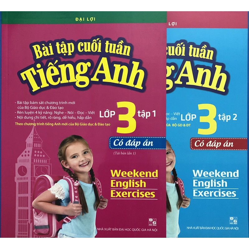 Sách - ( Combo 2 tập) Bài tập cuối tuần tiếng anh lớp 3