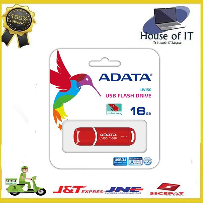 Usb 3.1 Màu Đỏ / Đen Adata 16gb Flashdisk Auv150