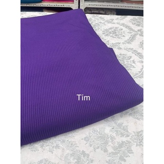 Vải thun cotton gân tăm