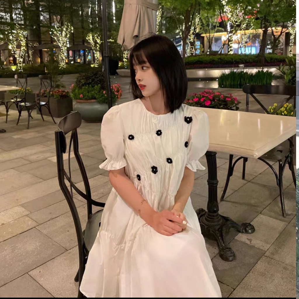 Đầm bầu đính hoa rúm ngực thời trang thiết kế MSP319 Mom and Baby