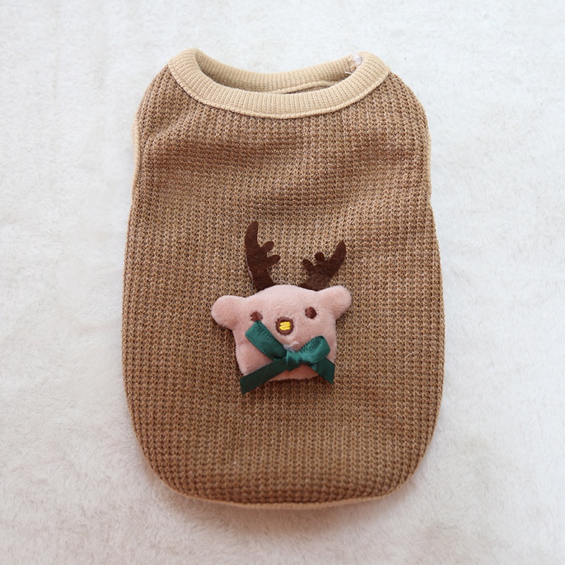 Áo cotton Giữ Ấm In Hình Khủng Long Nhỏ Cho Thú Cưng