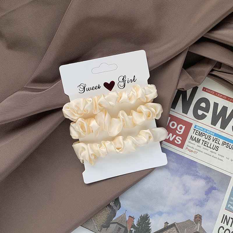 Set 3 dây buộc tóc co giãn thời trang cho nữ